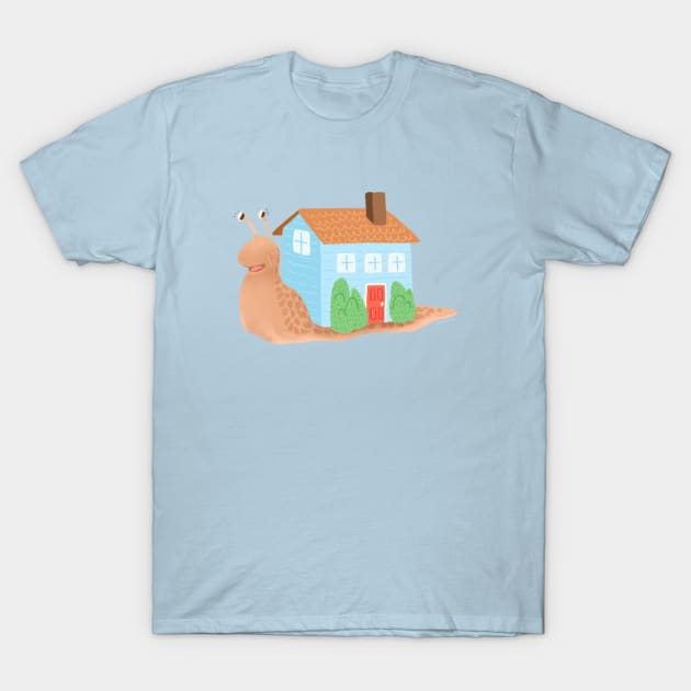 Snail House T-Shirt by SarahWrightArt